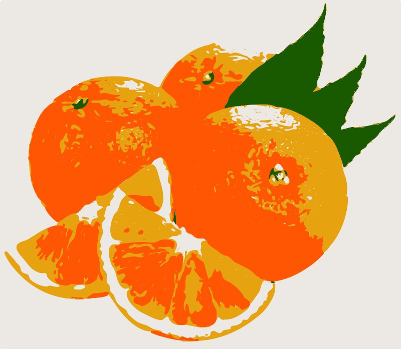 Stencil of Orange