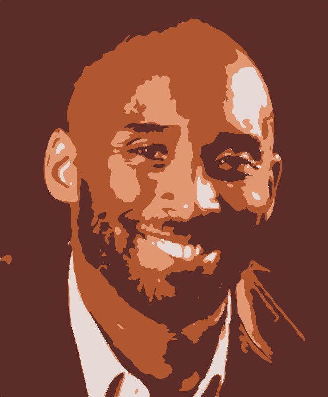 Stencil of Kobe Bryant