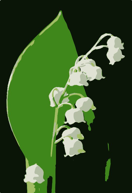 Stencil of Lily of the Valley
