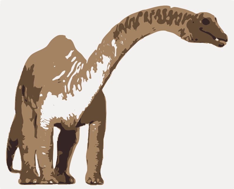 Stencil of Diplodocus