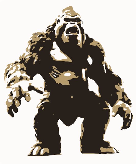 Stencil of King Kong