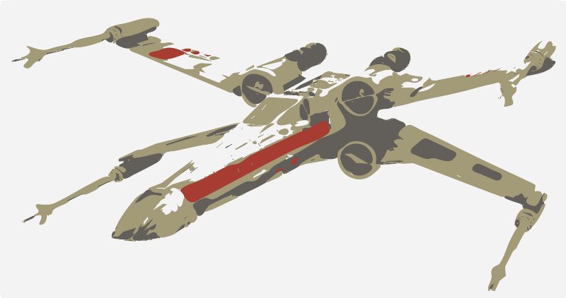 Stencil of X-Wing Fighter