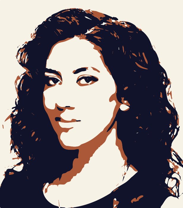 Stencil of Stephanie Beatriz