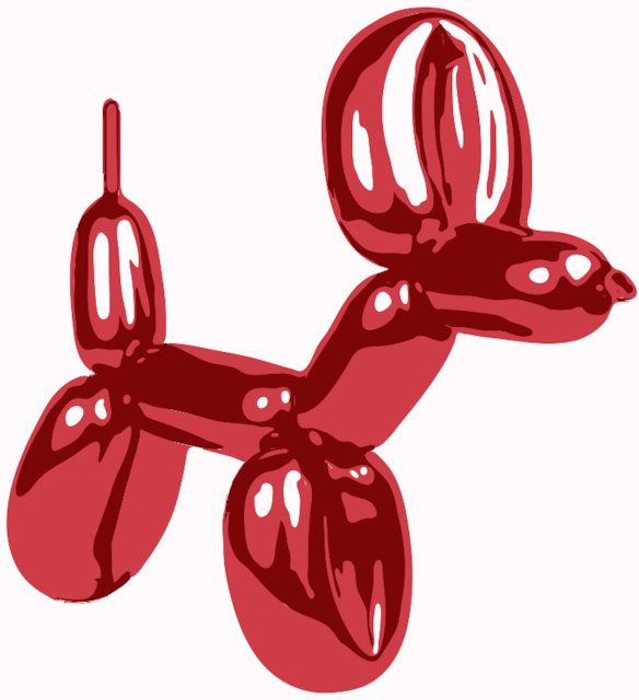 Stencil of Balloon Animal