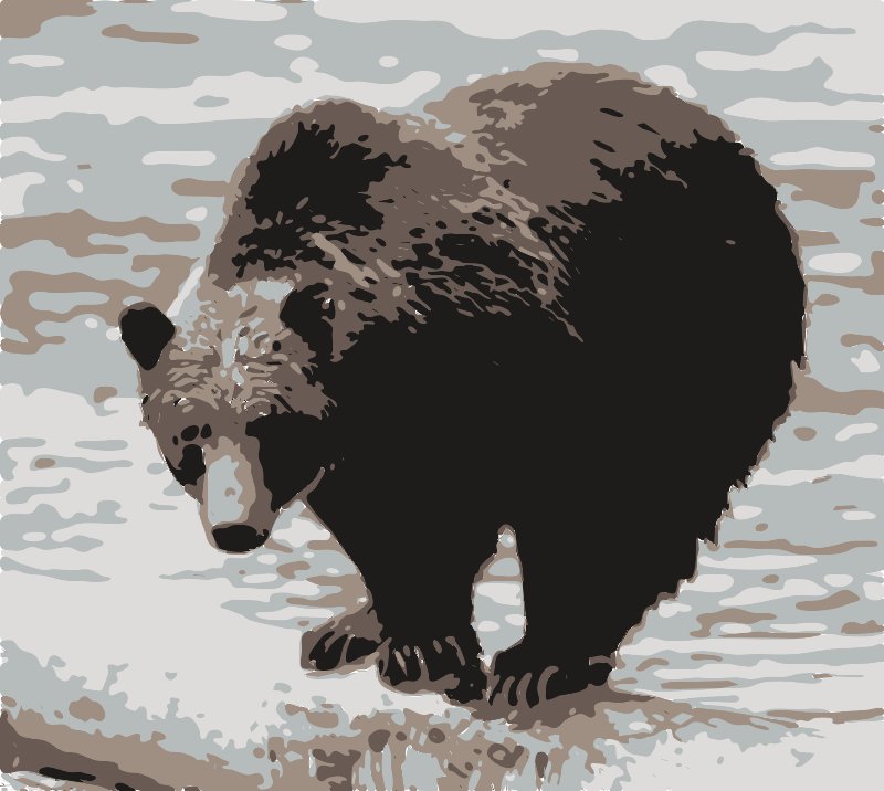 Stencil of Grizzly
