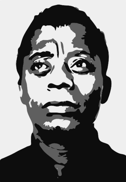 Stencil of James Baldwin