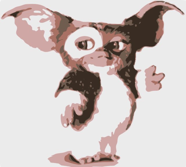 Stencil of Mogwai