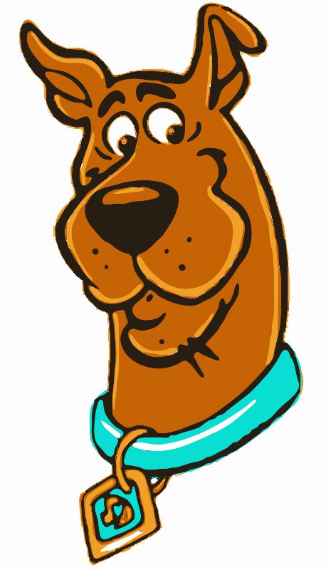 Scooby-Doo stencil in 5 layers.