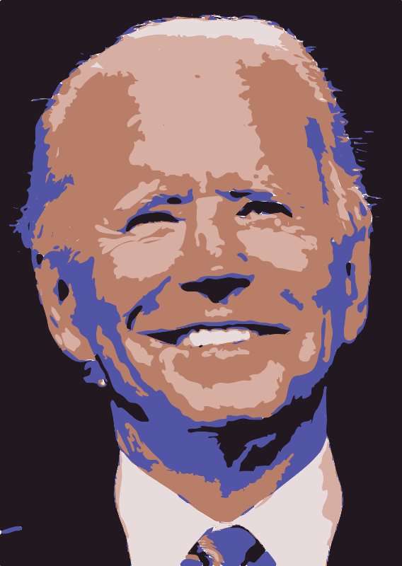 Stencil of Joe Biden