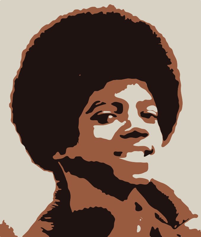 Stencil of Young Michael Jackson