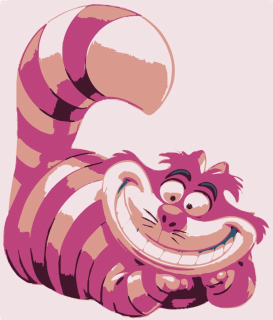 Stencil of Cheshire Cat