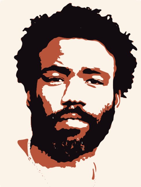 Stencil of Childish Gambino