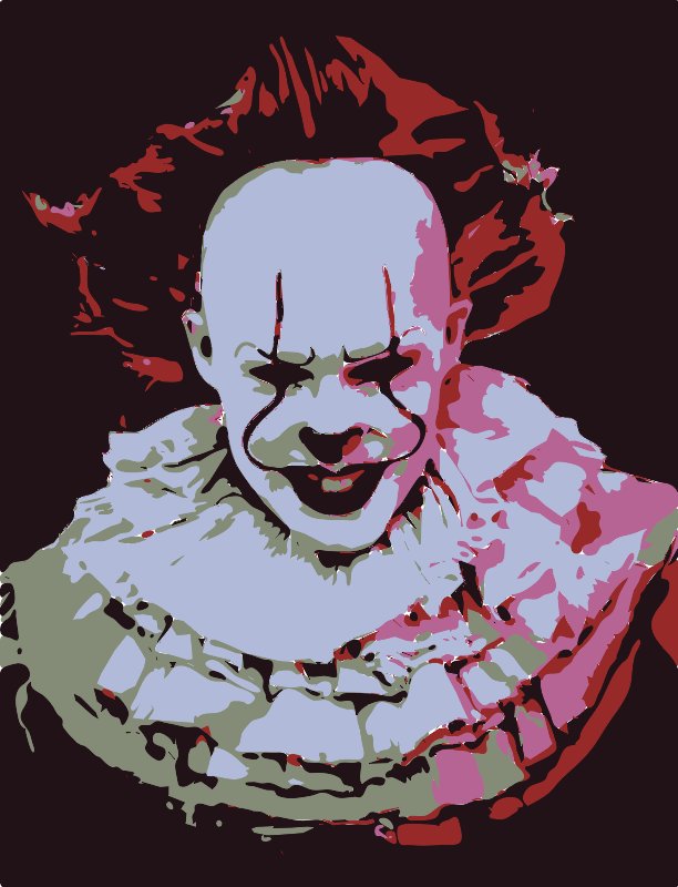 Stencil of Pennywise