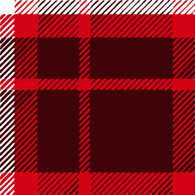 Stencil of Repeating Plaid