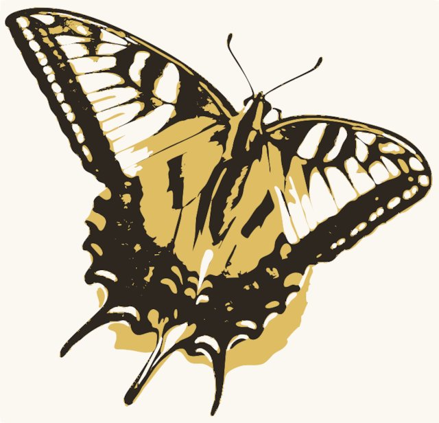 Stencil of Tiger Swallowtail