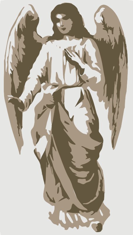 Stencil of Angel