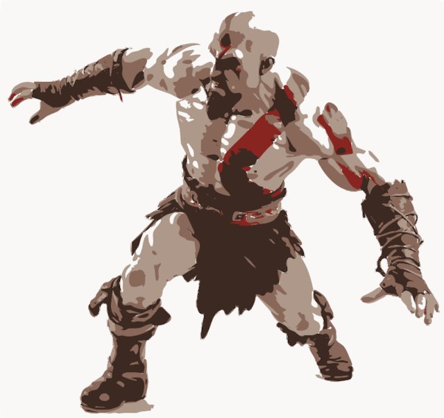 Stencil of Kratos