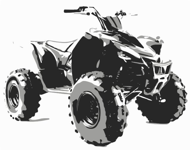 Stencil of ATV