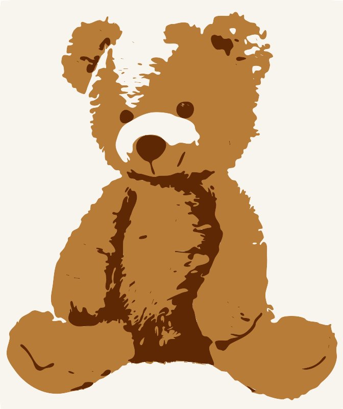 Stencil of Teddy Bear