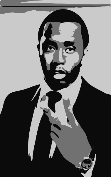 Stencil of Sean Combs