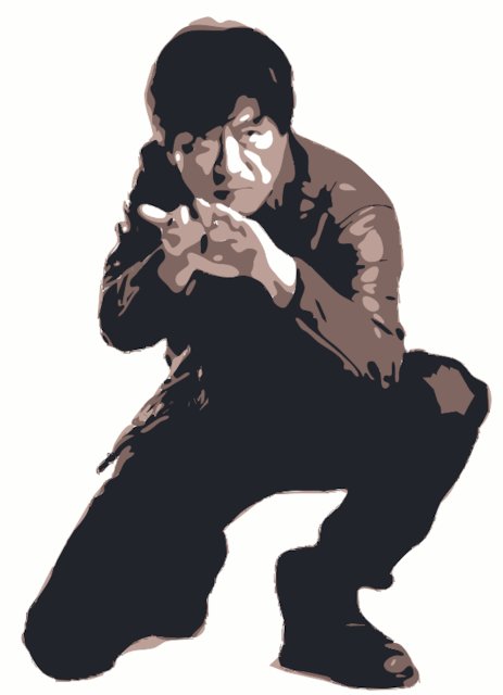 Stencil of Jackie Chan
