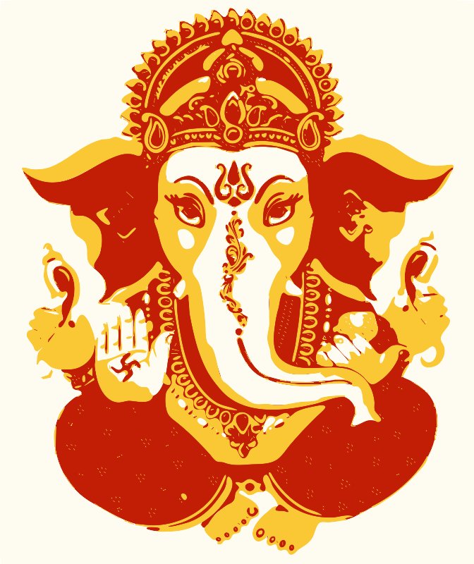 Stencil of Ganesha