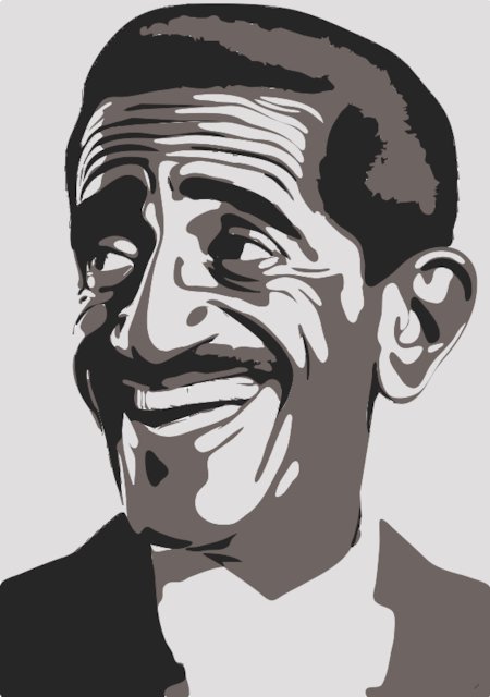 Stencil of Sammy Davis Jr