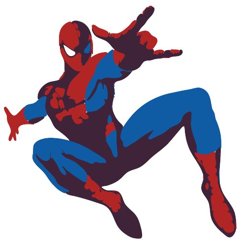 Stencil of Spider-Man