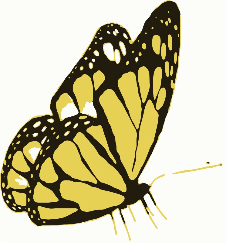 Stencil of Butterfly