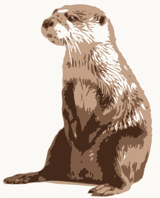 Stencil of Otter