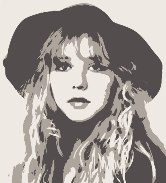 Stencil of Stevie Nicks