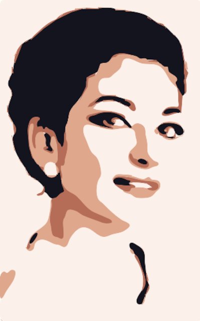 Stencil of Maria Callas