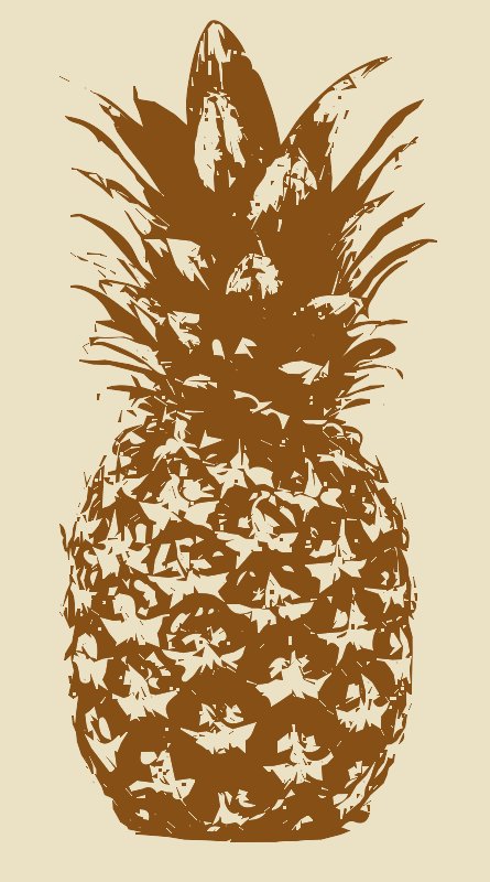 Stencil of Pineapple