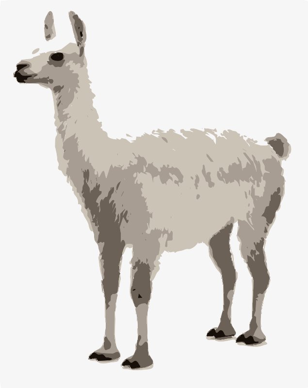 Stencil of Alpaca