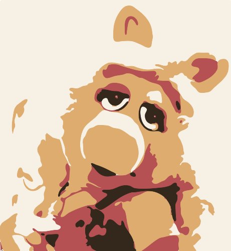 Stencil of Miss Piggy