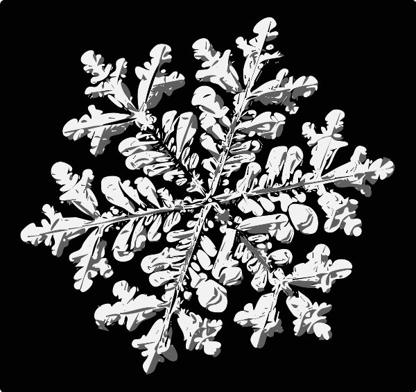 Stencil of Snowflake 3