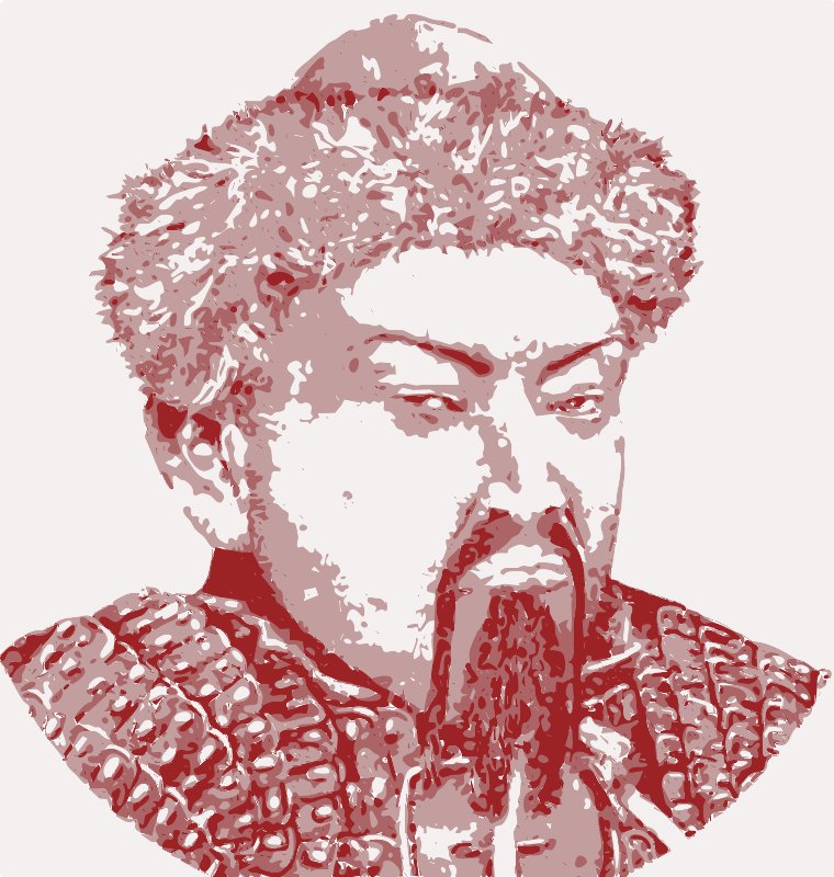 Stencil of Genghis Khan