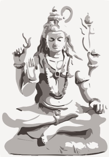 Stencil of Shiva
