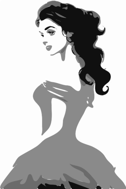 Stencil of Belle