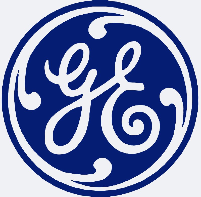 Stencil of GE Logo