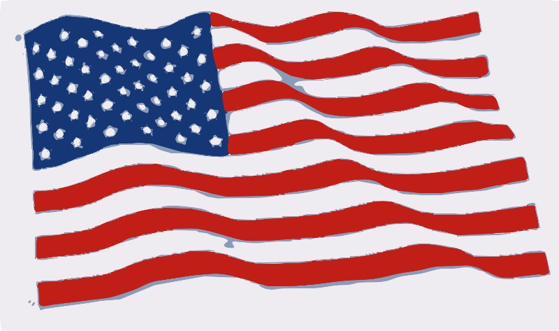 Stencil of American Flag