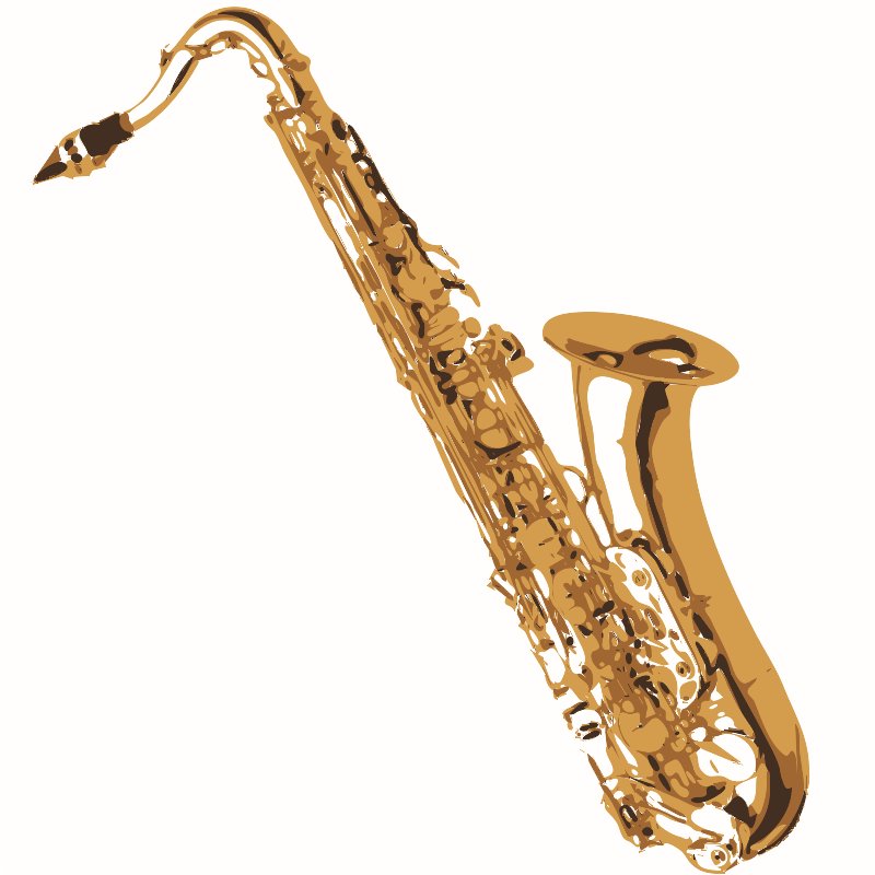 Stencil of Saxophone