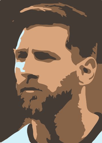 Stencil of Lionel Messi