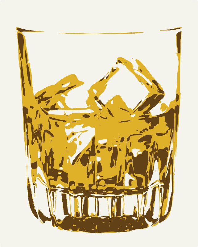 Stencil of Whiskey