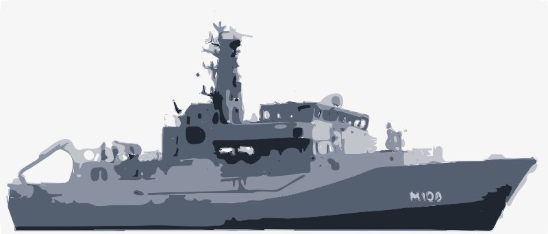 Stencil of Navy Destroyer