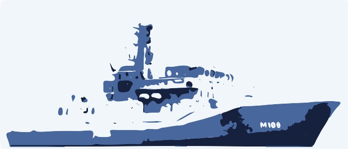 Stencil of Navy Destroyer