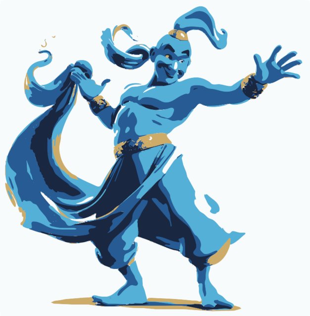 Stencil of Genie