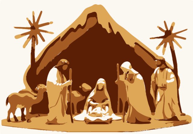 Stencil of The Nativity