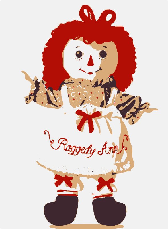 Stencil of Raggedy Ann