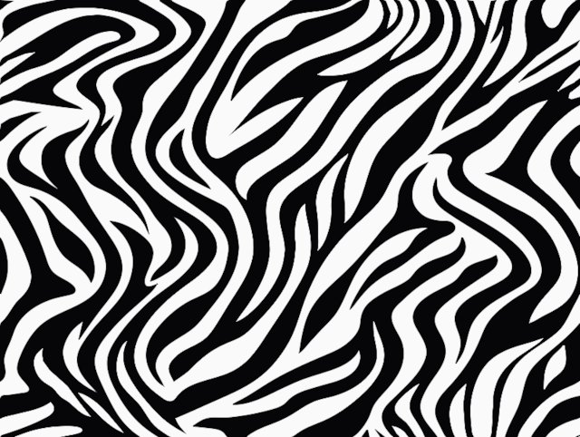 Stencil of Zebra Pattern